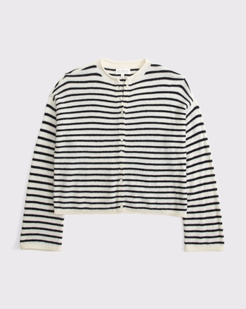ABERCROMBIE & FITCH Women's Merino Wool-Blend Roll Neck Cardigan | Women's New Arrivals | Abercrombie.com