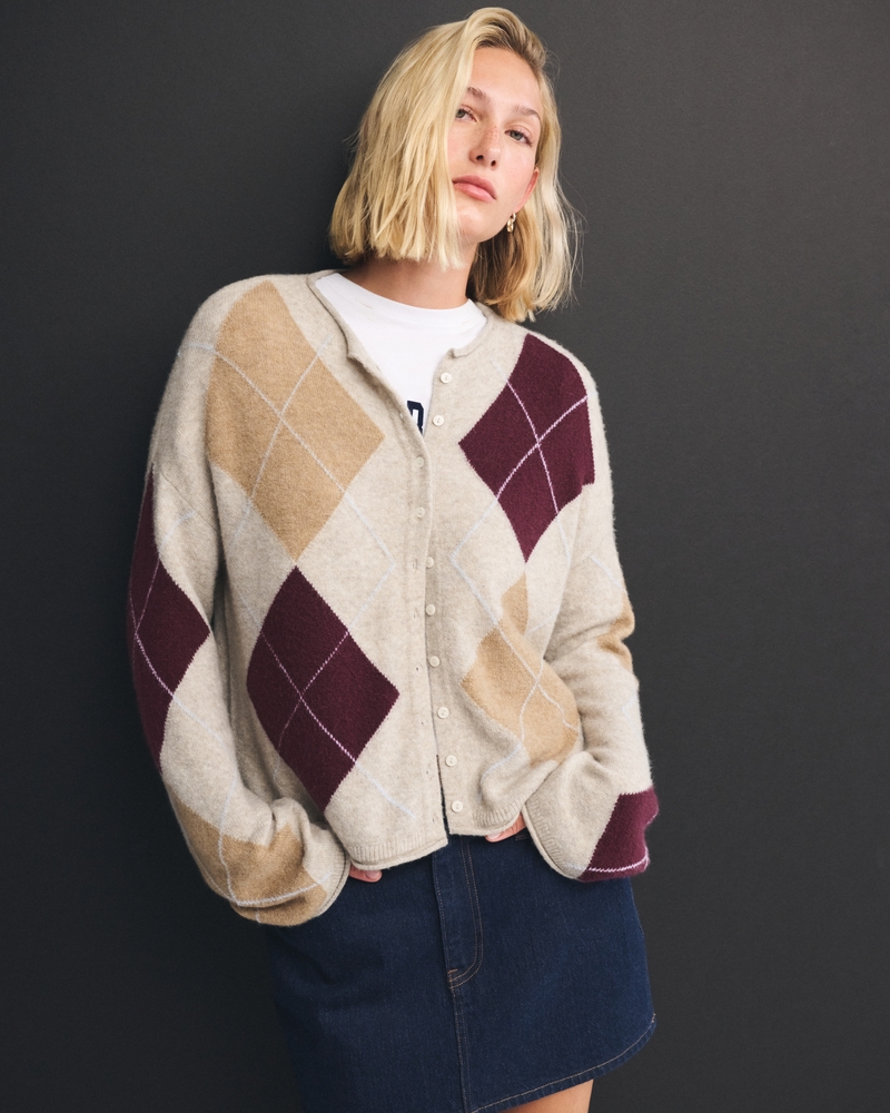 Merino Wool-Blend Roll Neck Cardigan - thumbnail 7