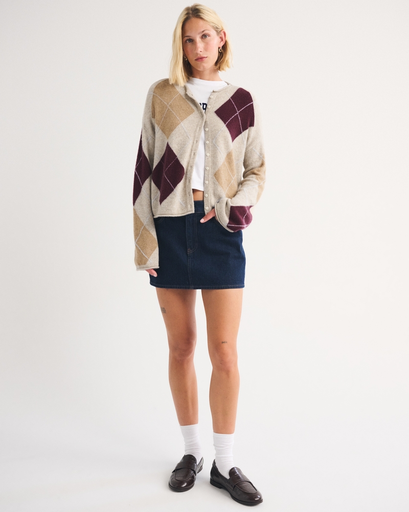 Merino Wool-Blend Roll Neck Cardigan - thumbnail 6