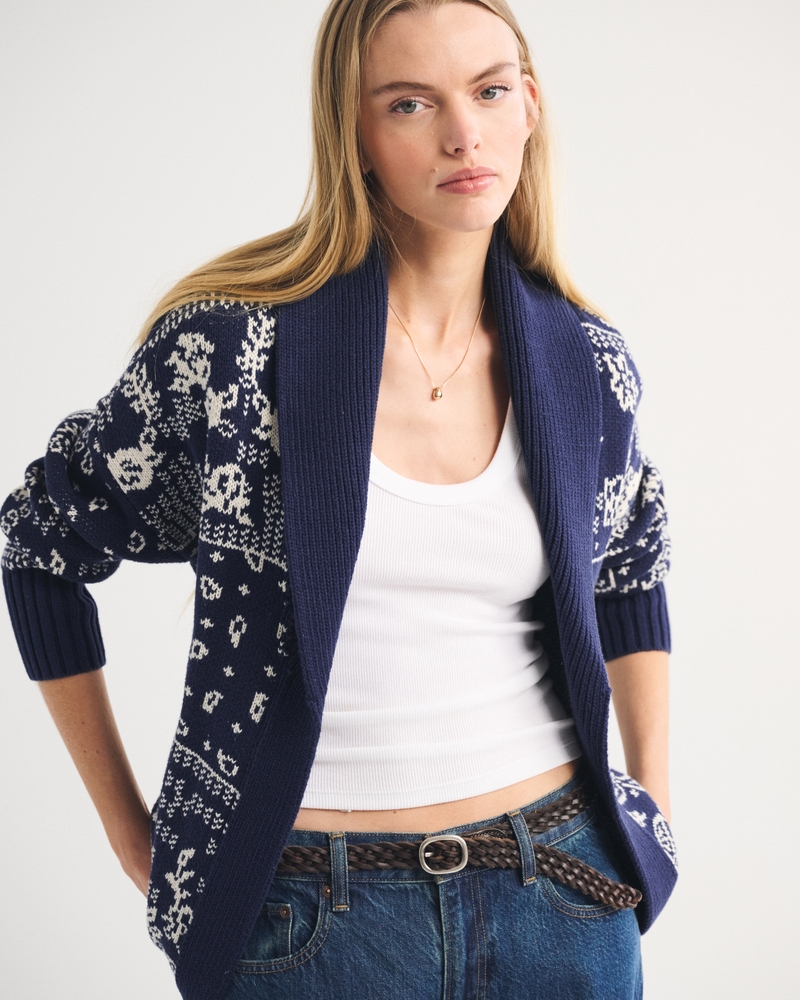 Shawl Collar Cardigan