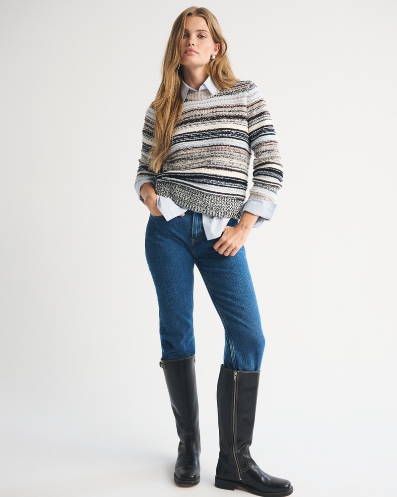 A&F Madeline Textural Crew Sweater