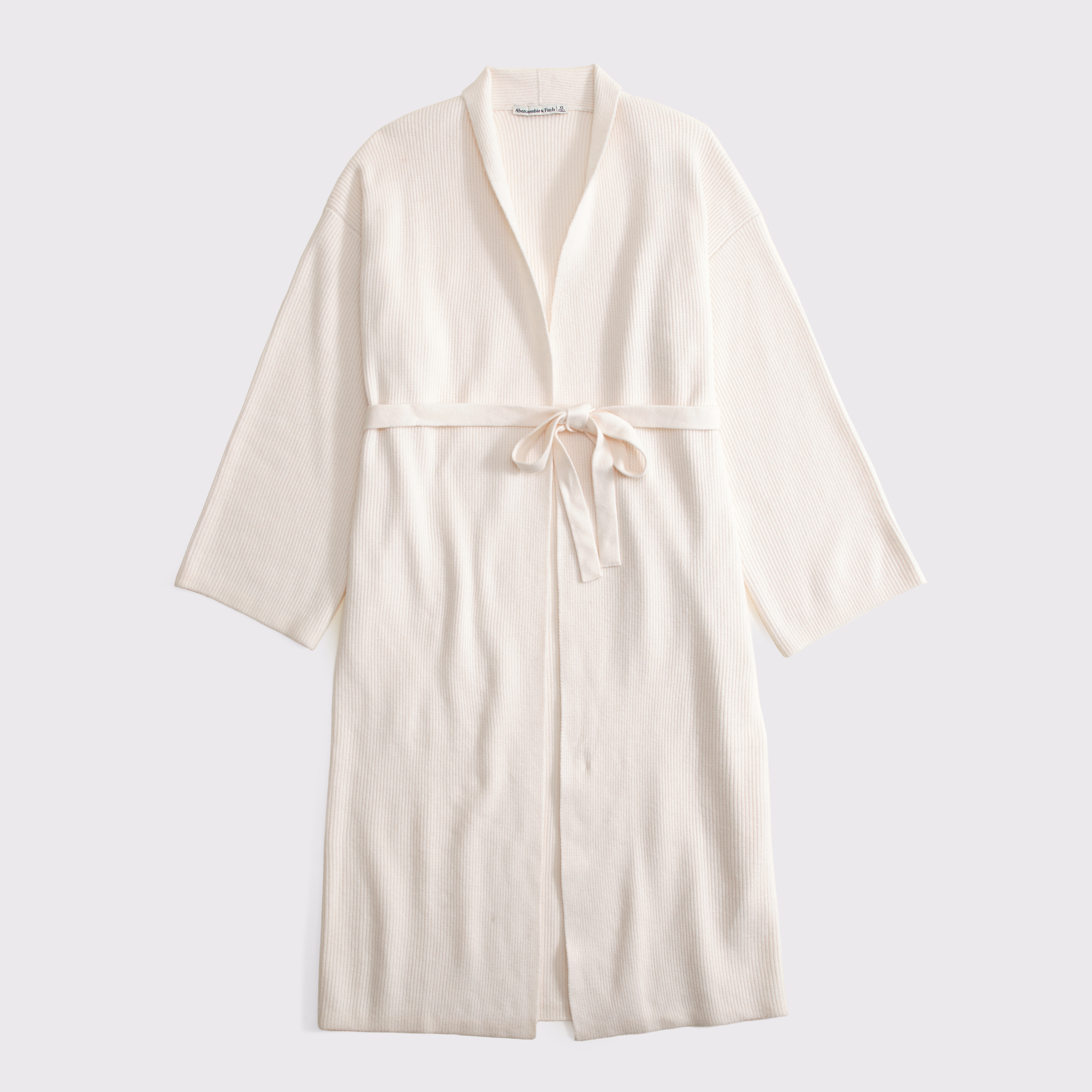 Женский кардиган Abercrombie & Fitch Wool-Blend Lounge Cardigan, цвет: Кремовый