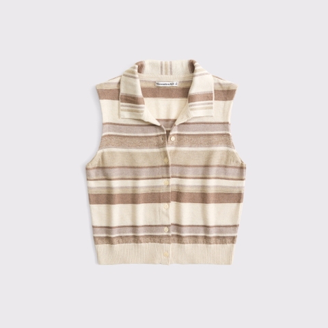 Женские свитеры Abercrombie & Fitch Collared Button-Through Sweater Shell