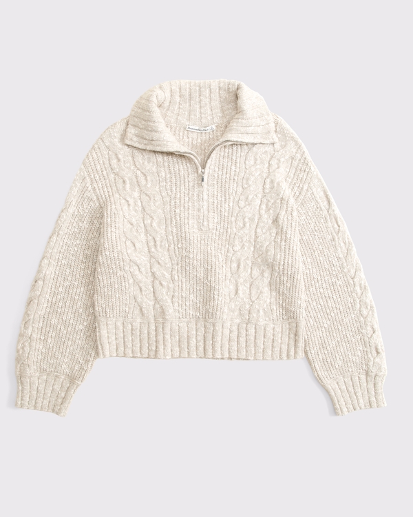 Cable Half-Zip Sweater
