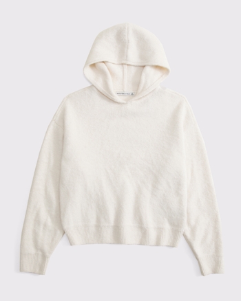 Wool-Blend Sweater Hoodie