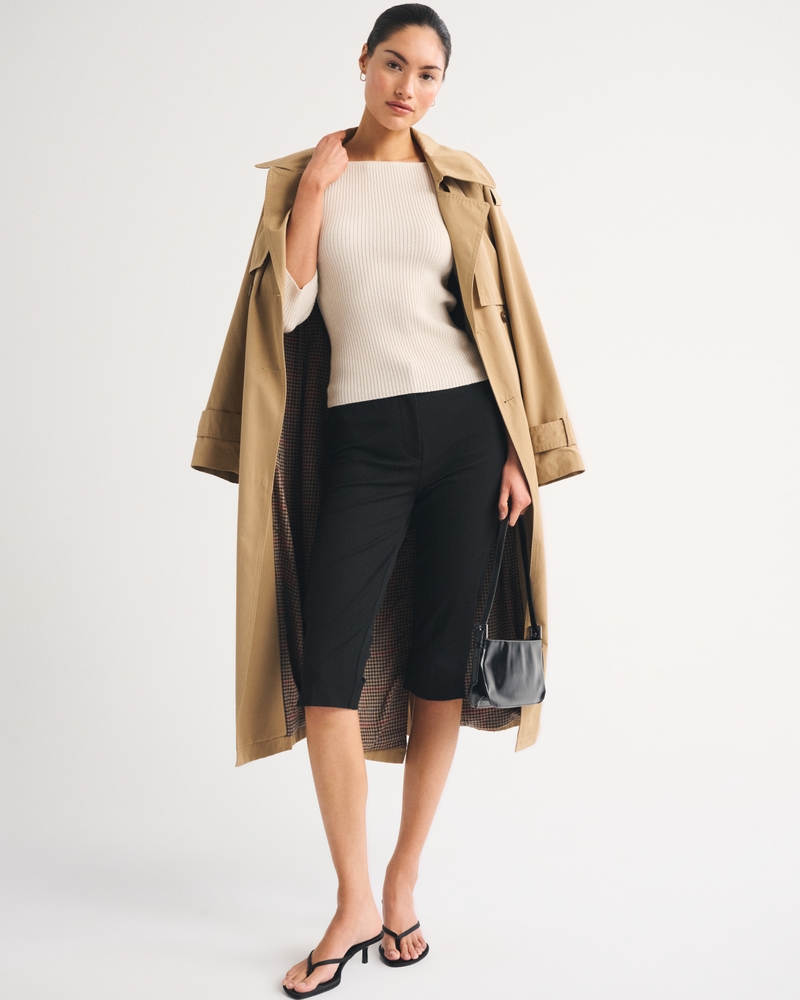 3/4 Sleeve Slash Neck Sweater - thumbnail 9