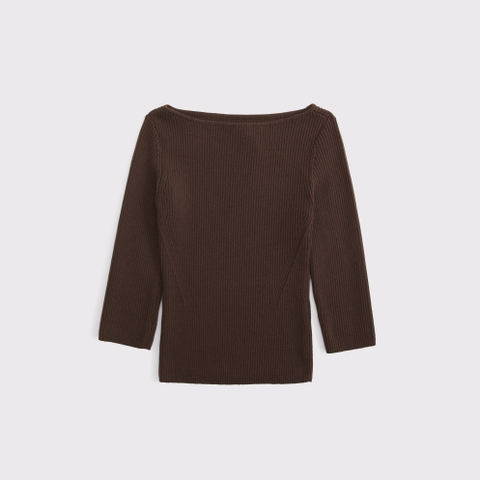 Женские свитеры Abercrombie & Fitch 3/4 Sleeve Slash Neck Sweater