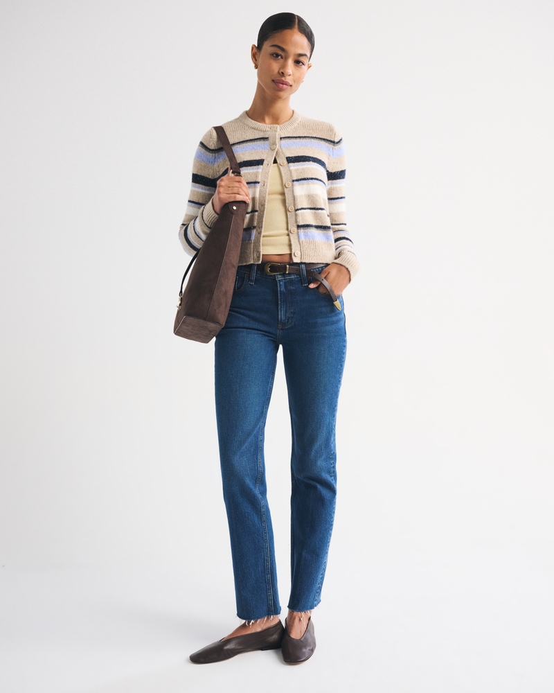 Shrunken Crew Cardigan