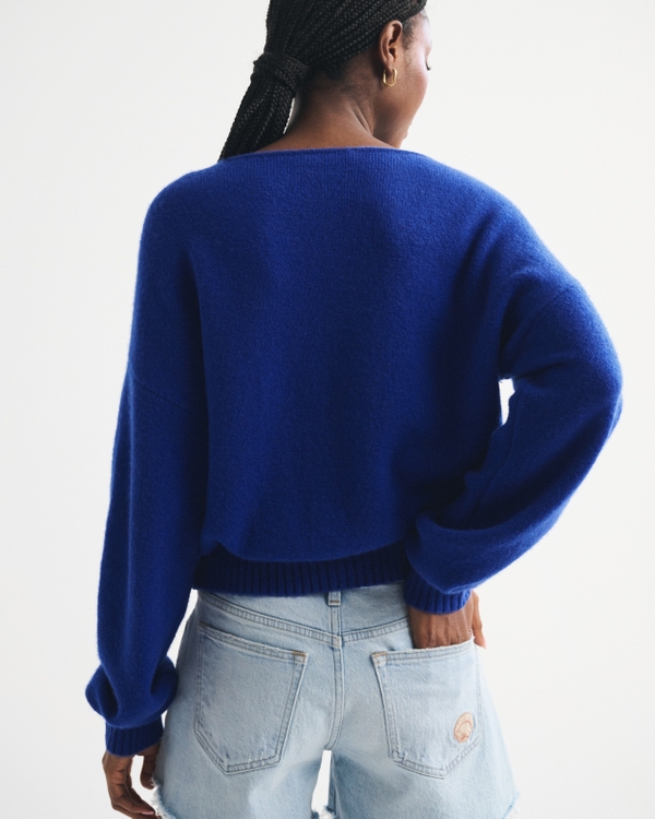 Merino Wool-Blend Henley Sweater