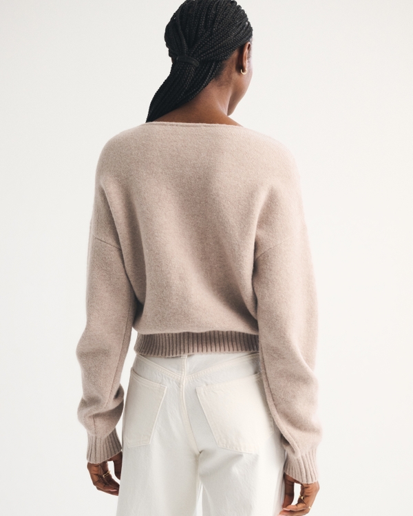 Merino Wool-Blend Henley Sweater