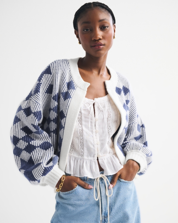 トップス femme volume cardigan Women's Non-Closure Cardigan | Women's Tops | Abercrombie.com