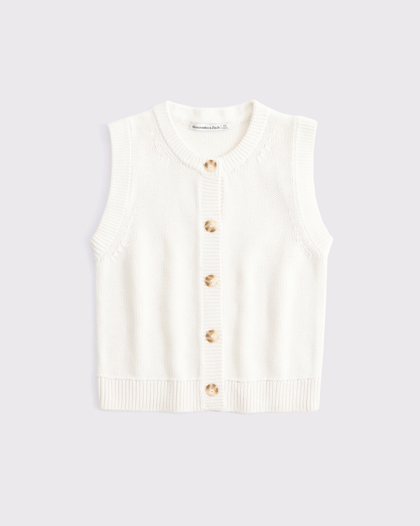 Cotton Crew Sweater Vest