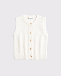 Cotton Crew Sweater Vest