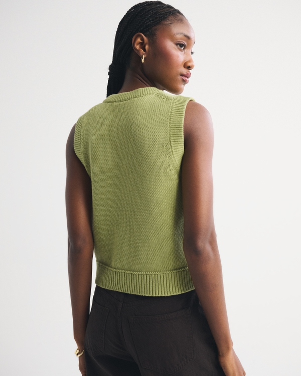 Cotton Crew Sweater Vest