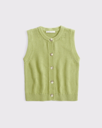Cotton Crew Sweater Vest