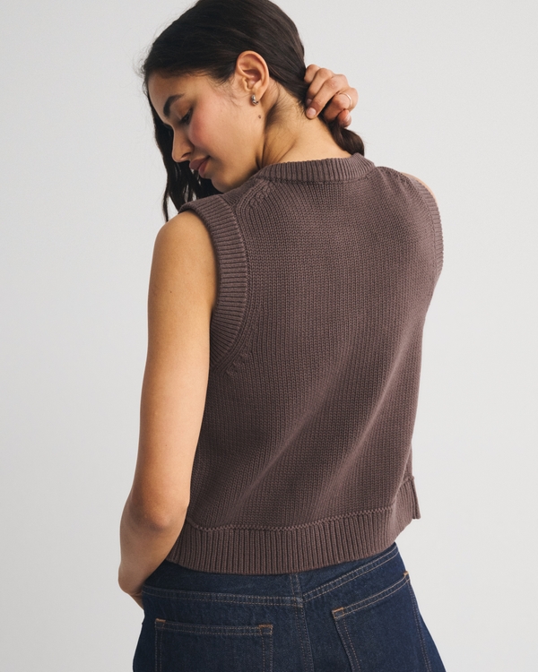Cotton Crew Sweater Vest