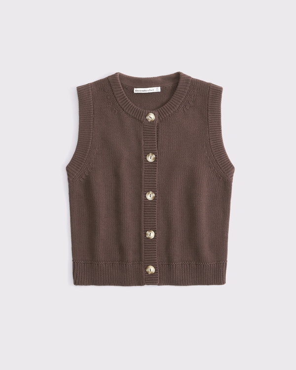 Cotton Crew Sweater Vest