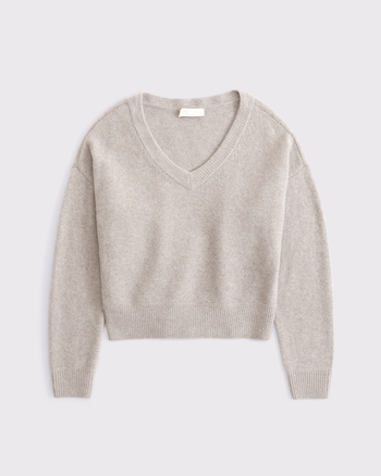 Merino Wool-Blend V-Neck Sweater from Abercrombie & Fitch - $85