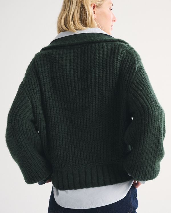 Women's Airspun Cotton-Blend Half-Zip Mockneck | Women's Tops