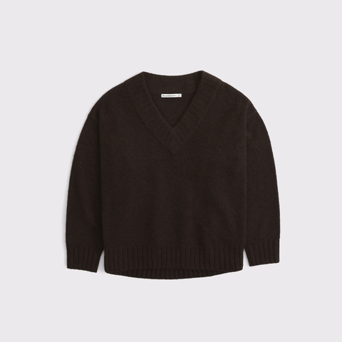 Женские свитеры Abercrombie & Fitch Wool-Blend Dad V-Neck Sweater