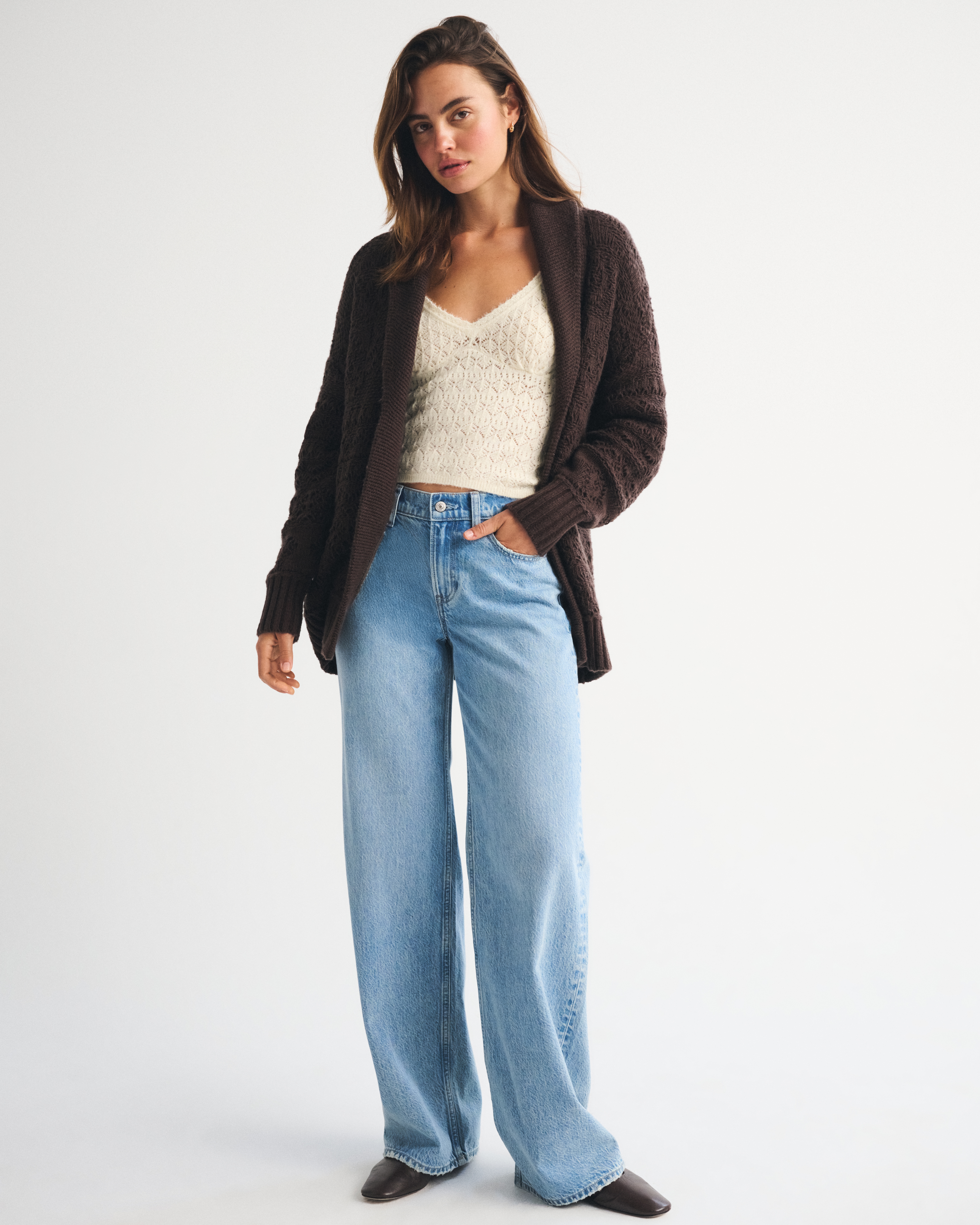 Женские кардиганы Abercrombie & Fitch Shawl Collar Wrap Cardigan — фото 3