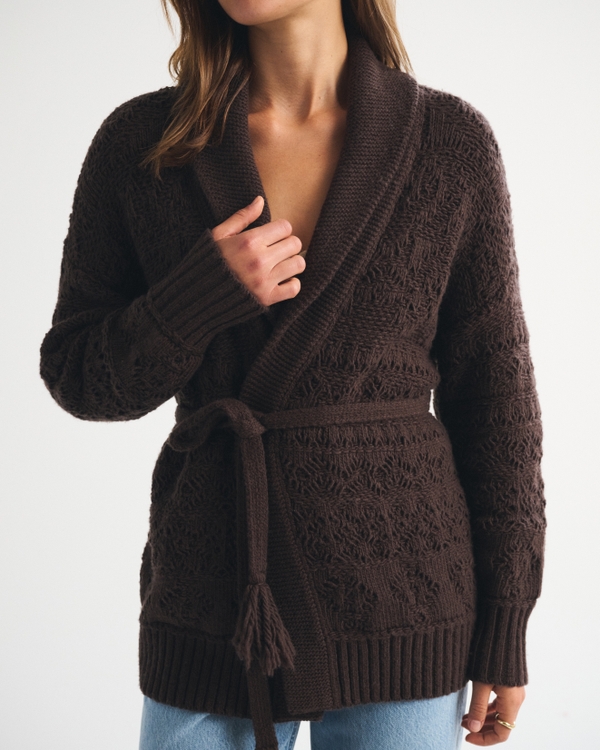 Women's Shawl Collar Wrap Cardigan | Women's Tops | Abercrombie.com