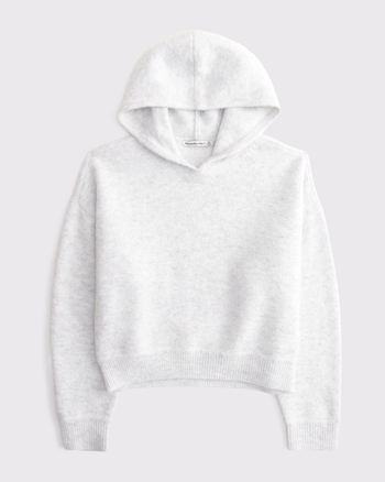 Wool-Blend Sweater Hoodie