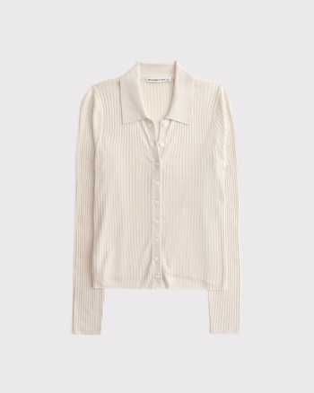 Featherweight Polo Cardigan