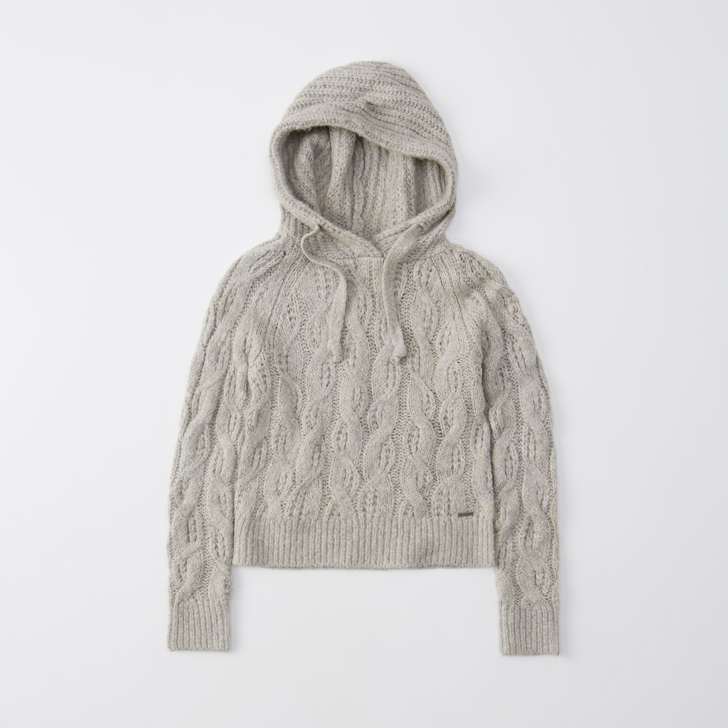 cable knit hoodie