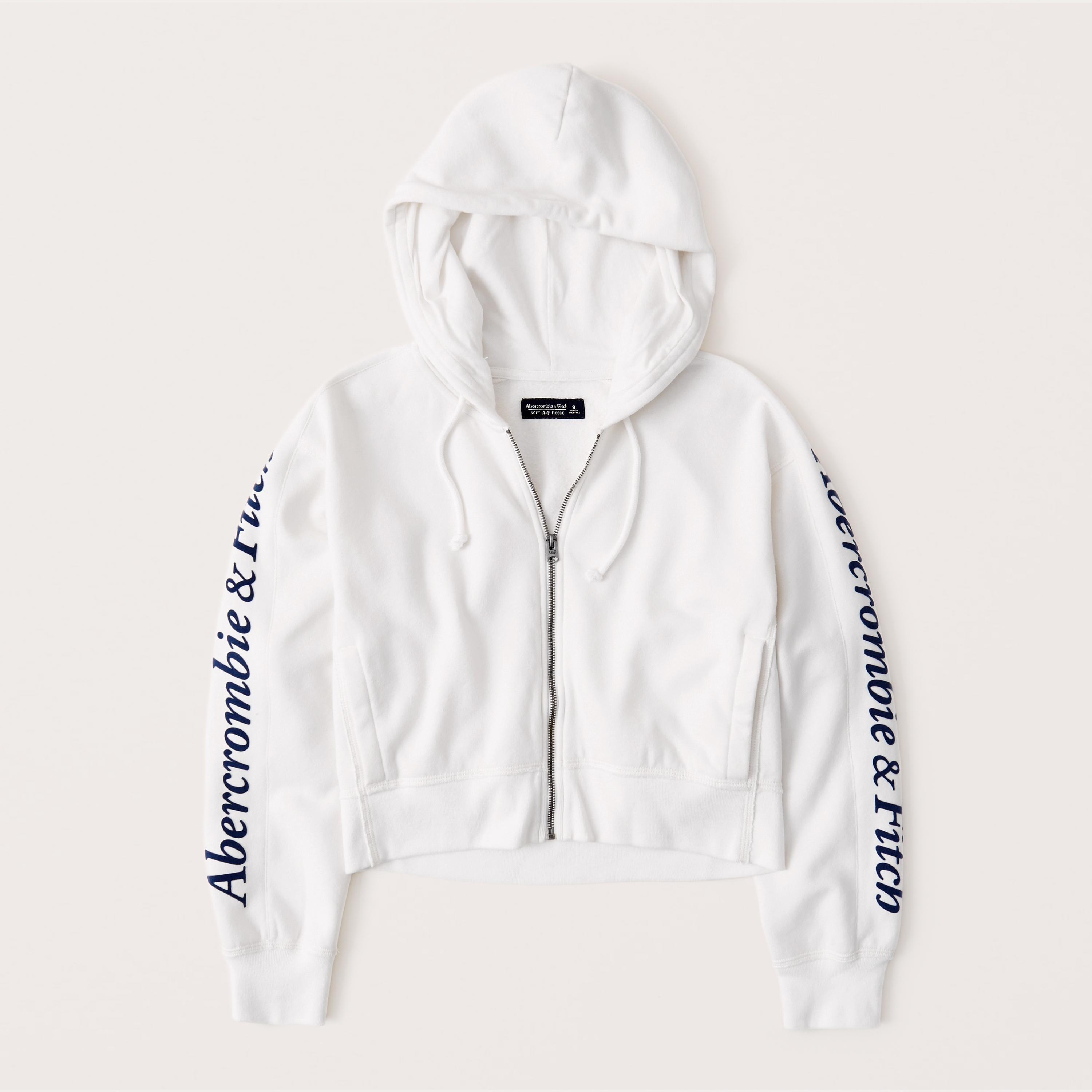 abercrombie white hoodie