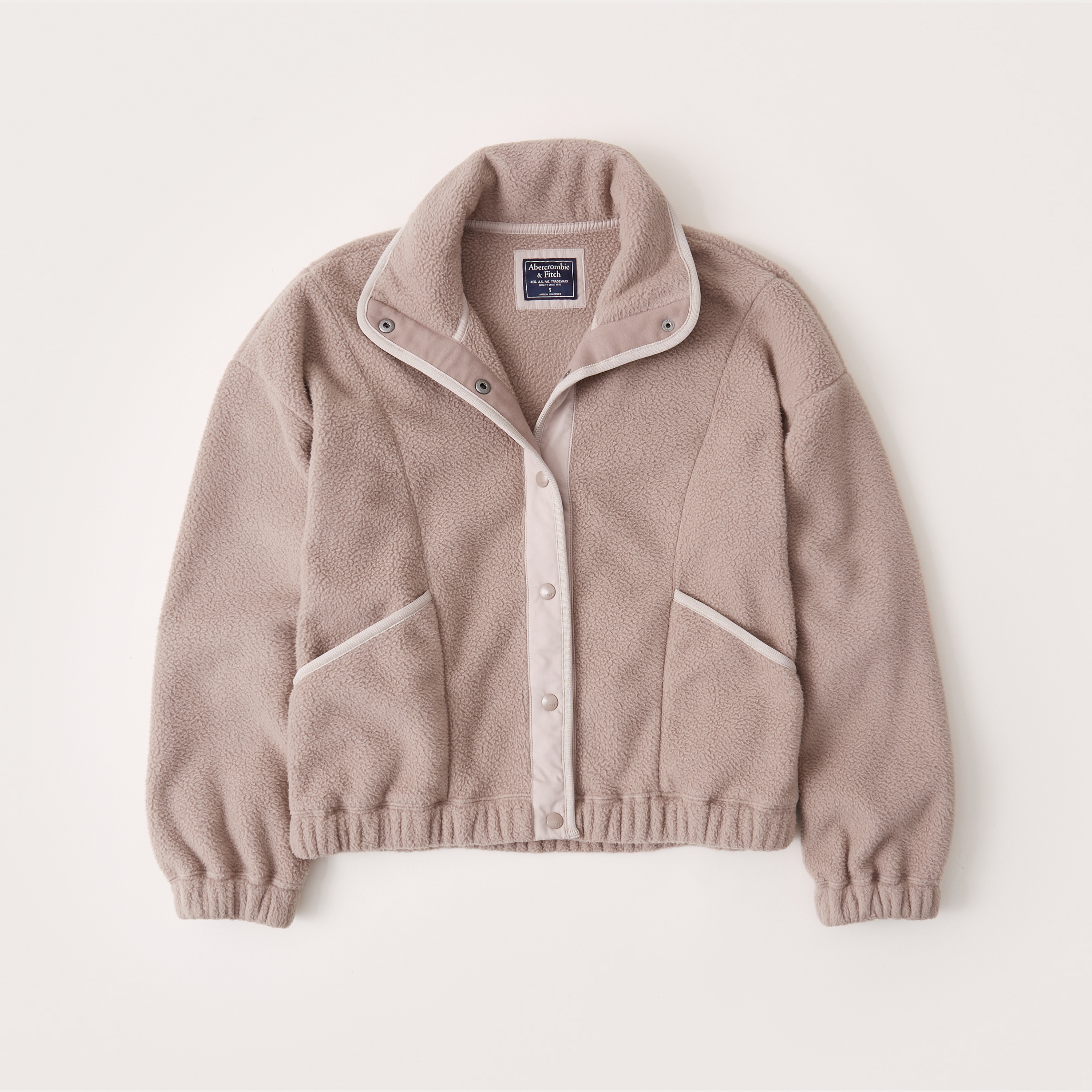 abercrombie snap up fleece