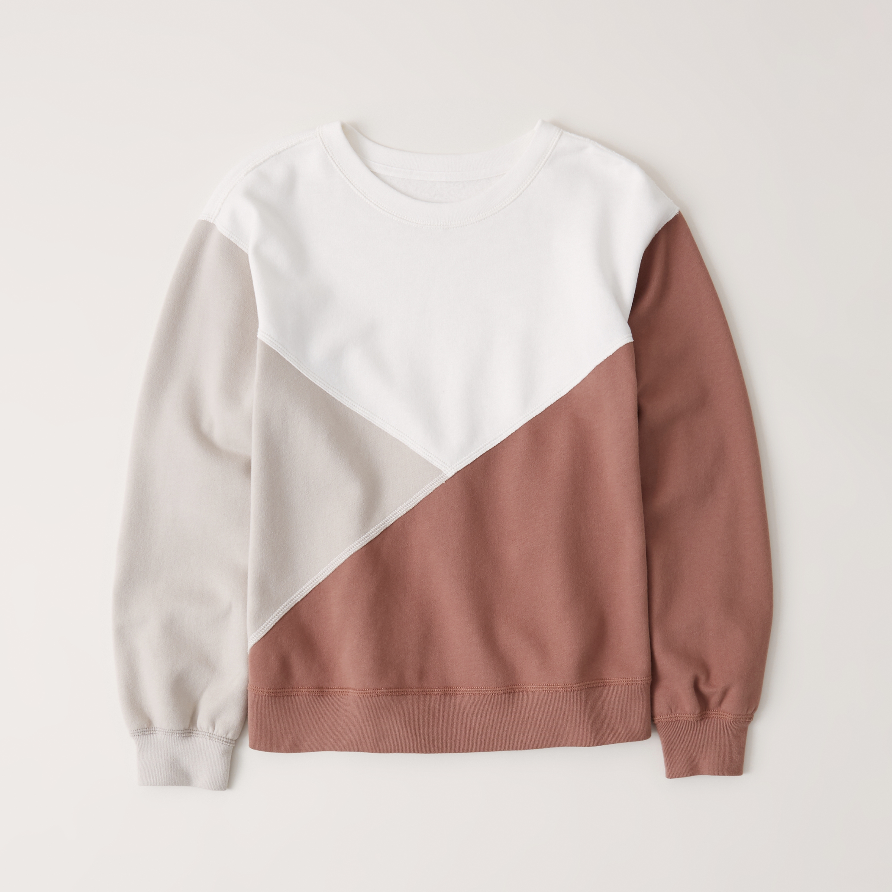 colorblock crewneck sweatshirt