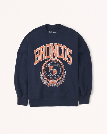 Women s Denver Broncos Graphic Oversized Sunday Crew Women s