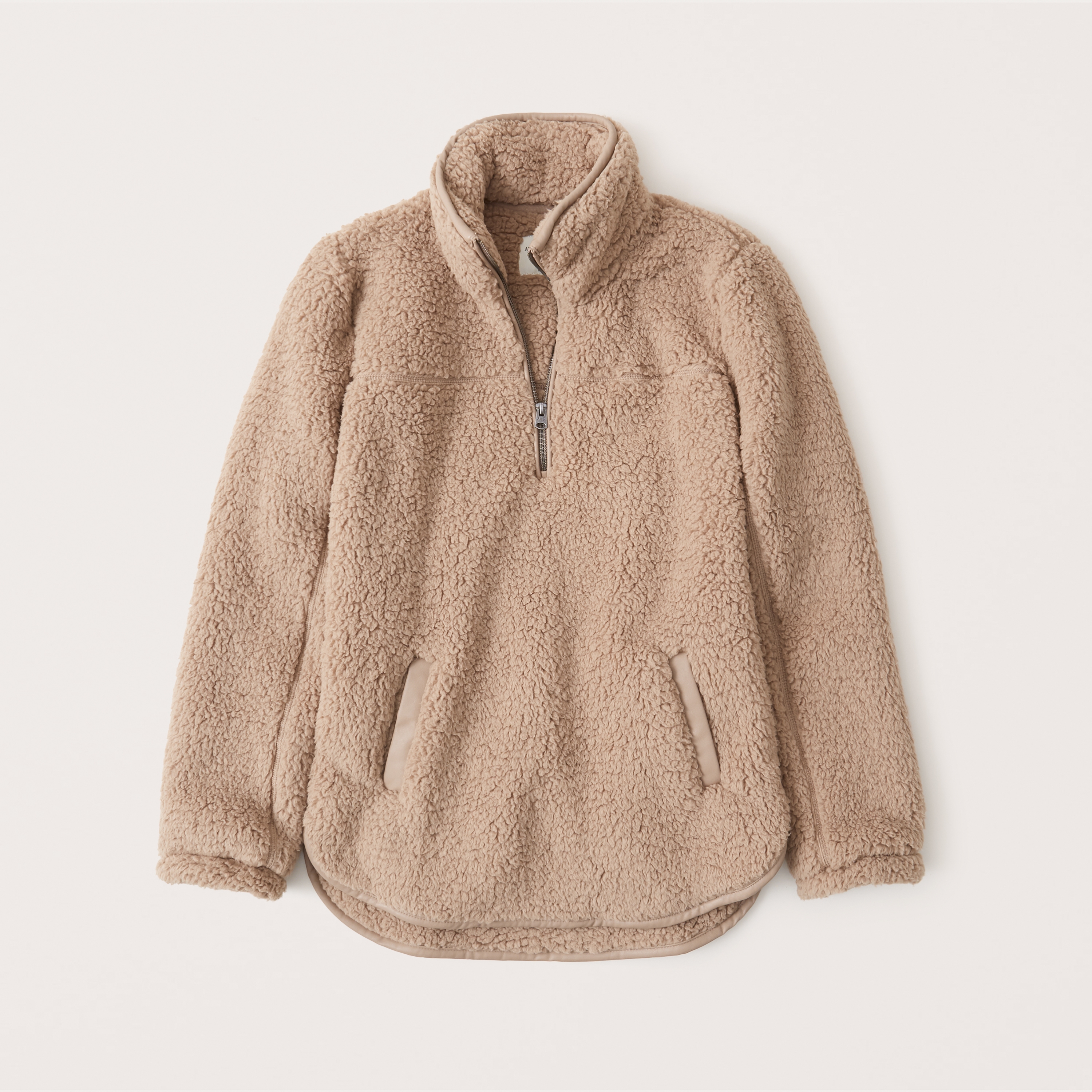 sherpa half zip pullover