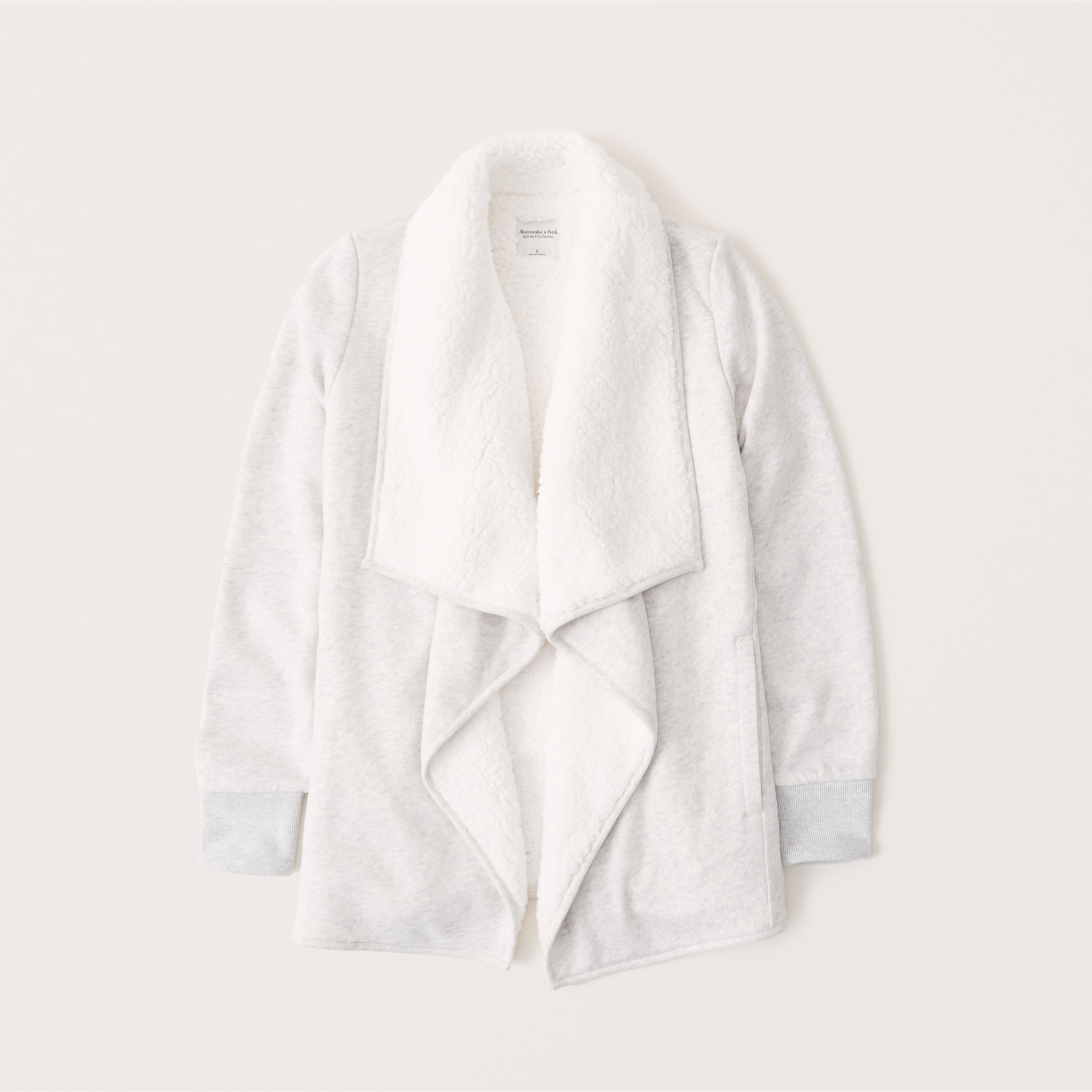 sherpa lined cardigan abercrombie