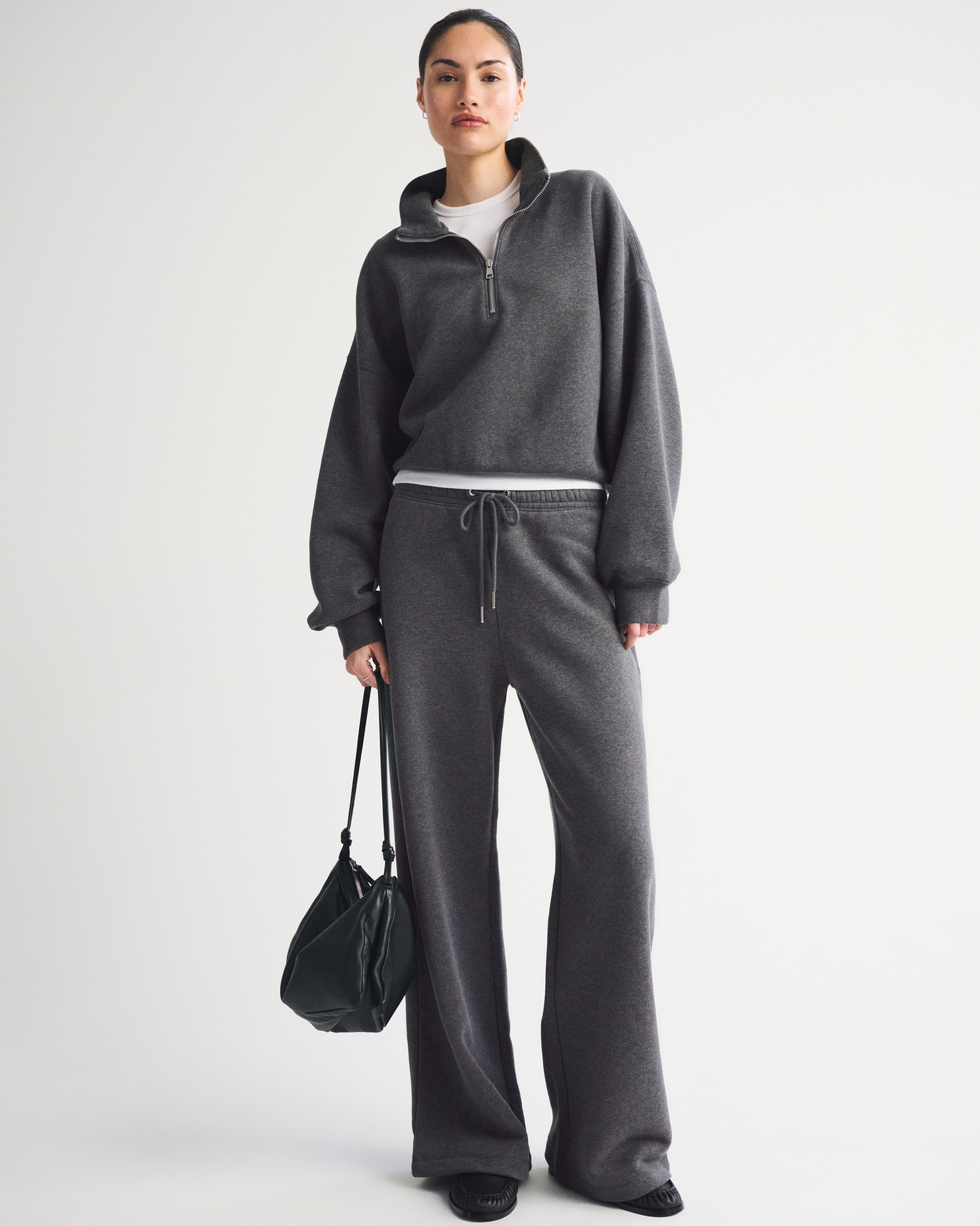Женские свитеры Abercrombie & Fitch Sunday Half-Zip Fleece — фото 2