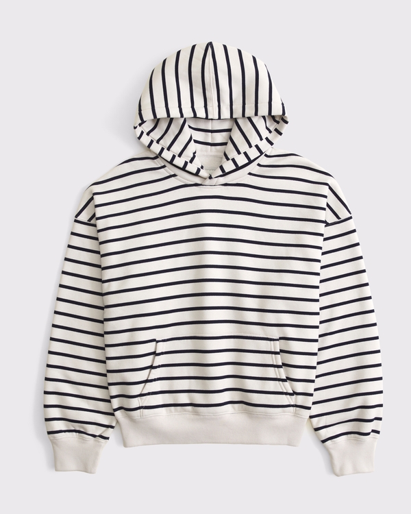 Sunday Popover Hoodie, Light Sand Stripe view 1