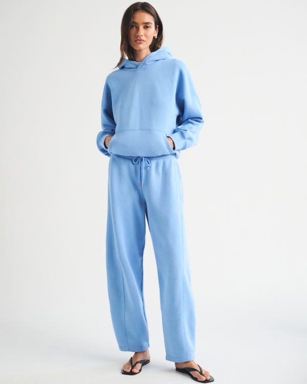 Sunday Popover Hoodie, Blue view 2