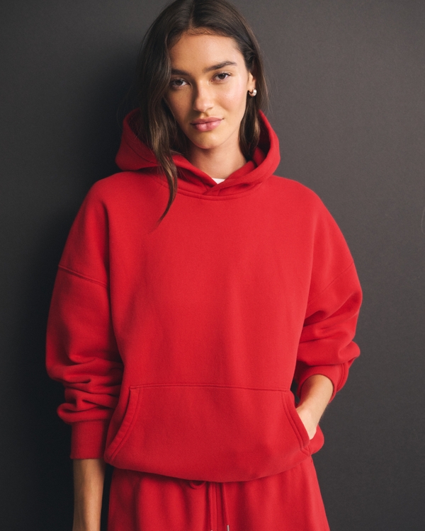 Sunday Popover Hoodie, Vivid Red view 1