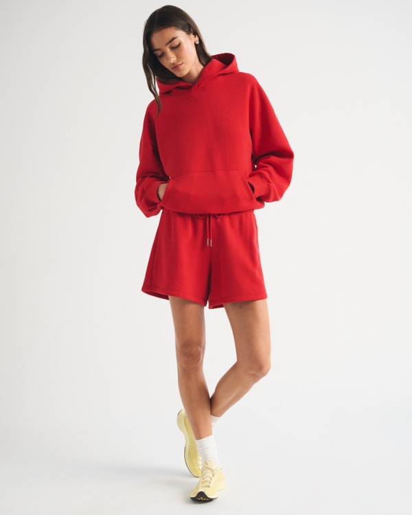Sunday Popover Hoodie, Vivid Red view 2