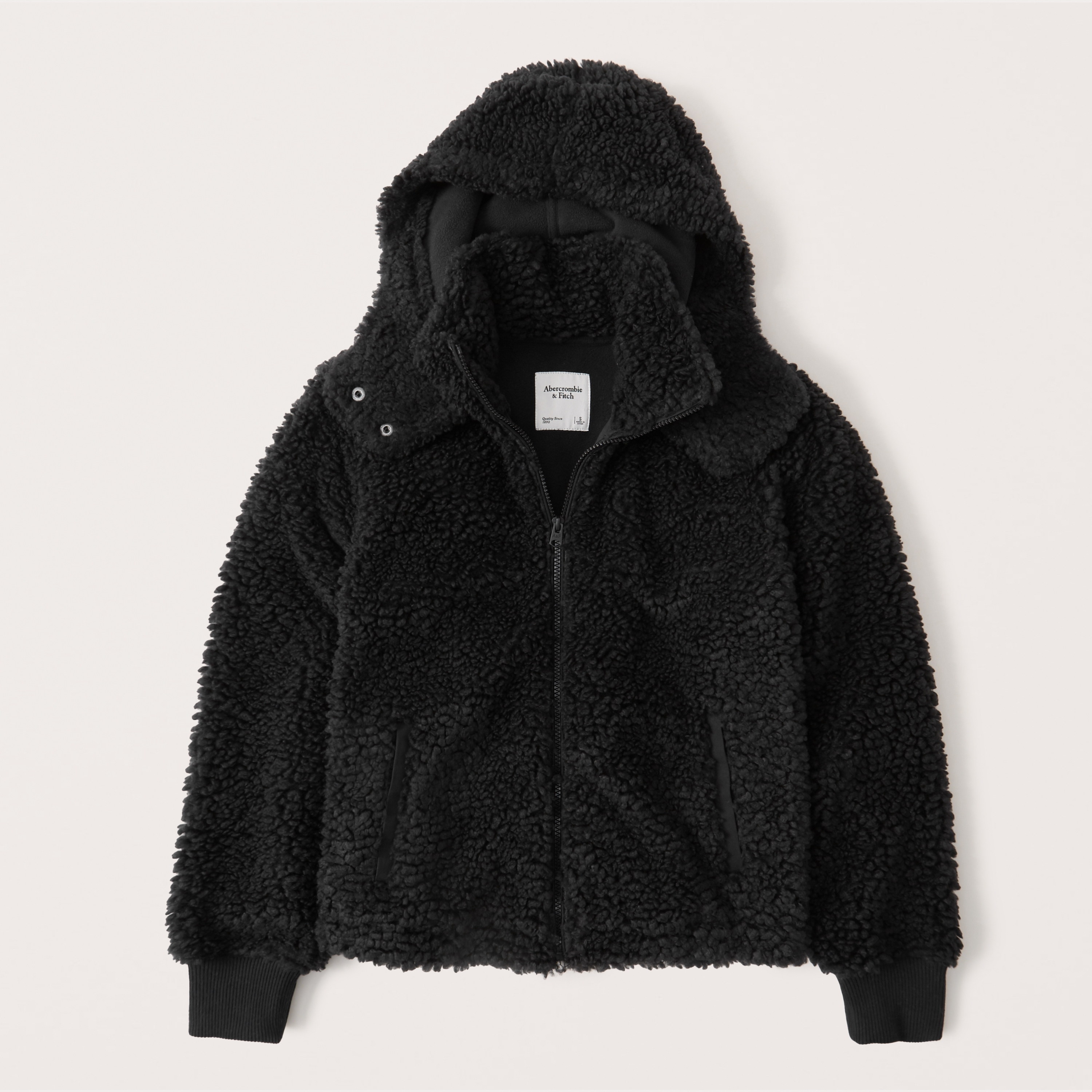 sherpa full zip jacket abercrombie