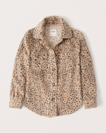 abercrombie sherpa button up shirt