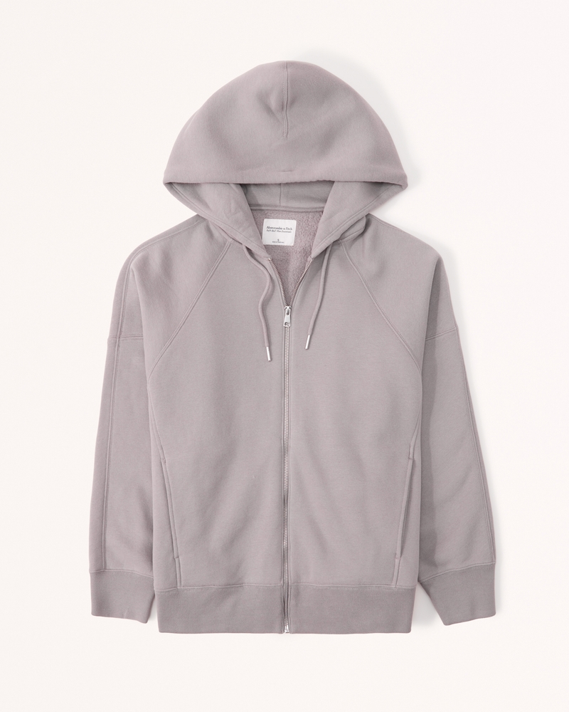 Oversized Heavyweight Zip Through Hoodie