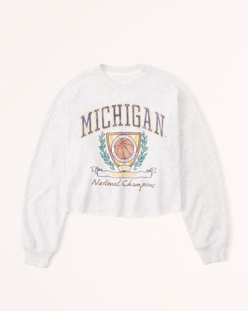 Women's michigan crewneck on sale
