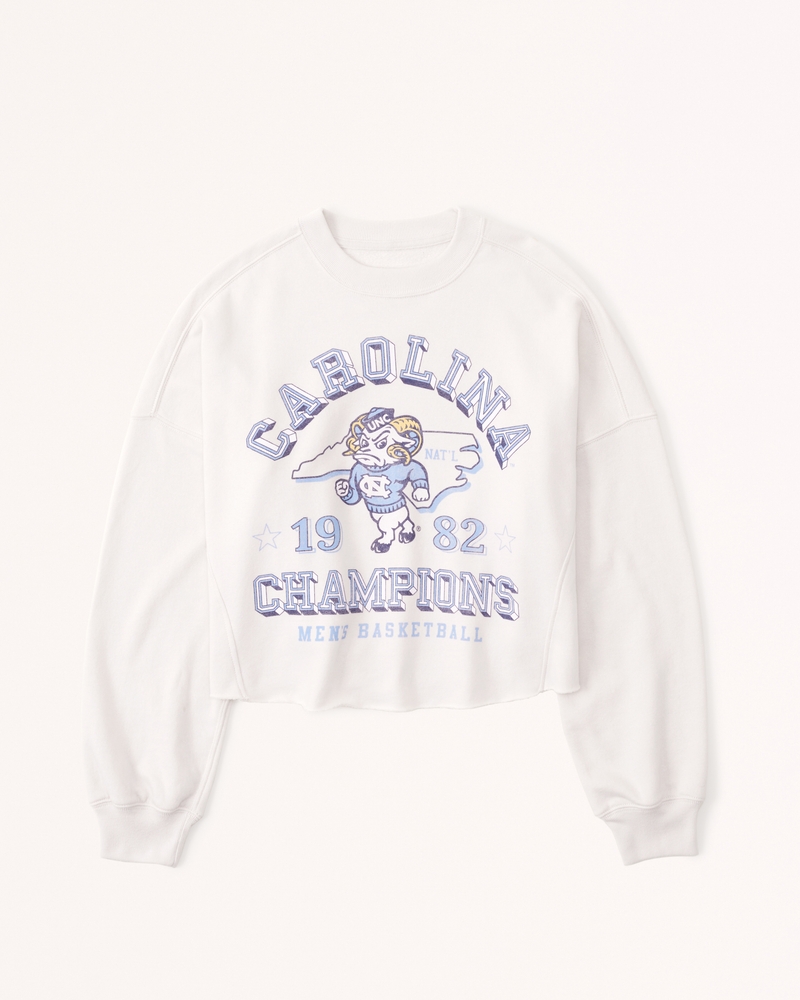 Carolina Blue UNC Cropped Crewneck Sweatshirt by Champion Carolina Blue / L