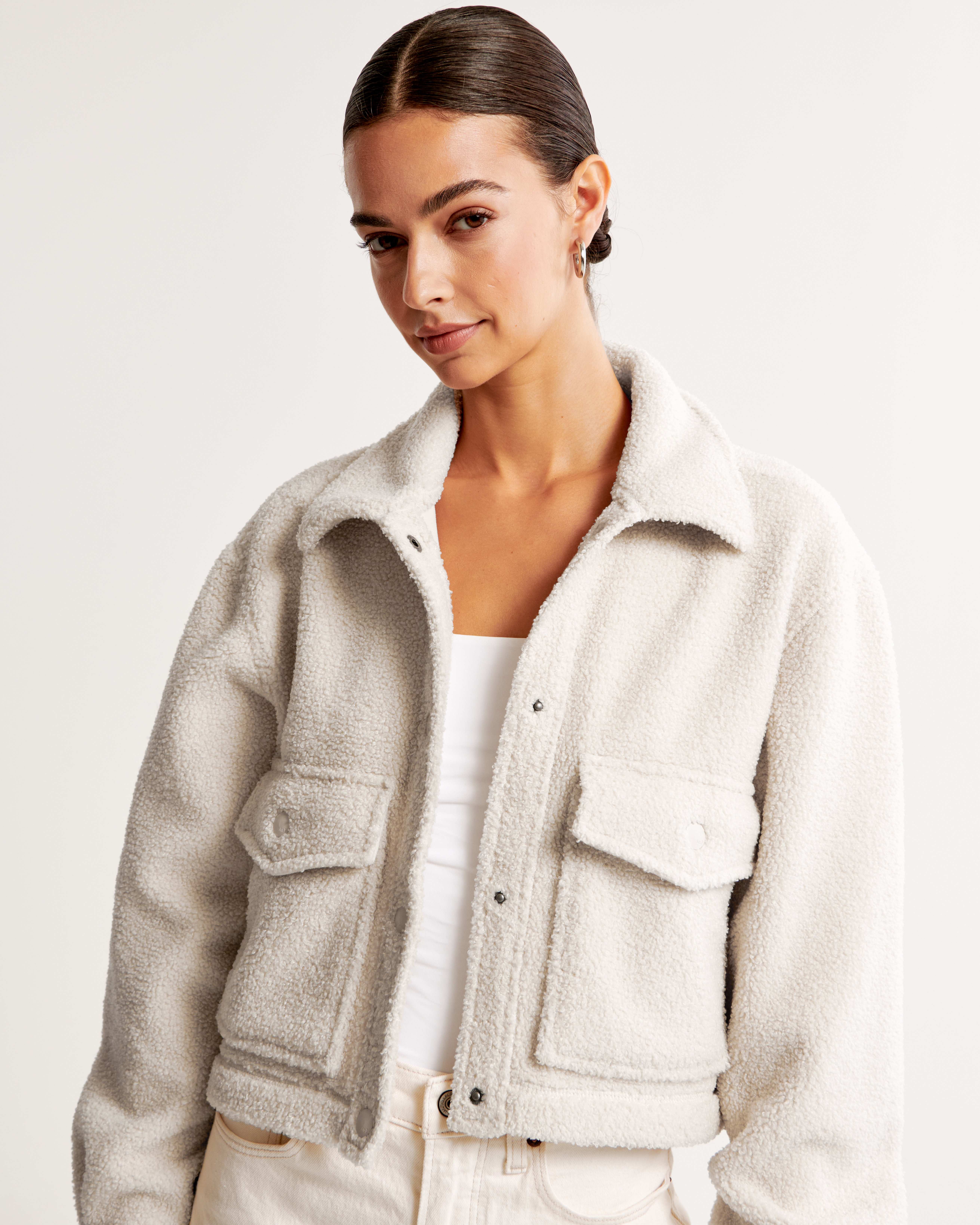 Abercrombie sales sherpa cardigan