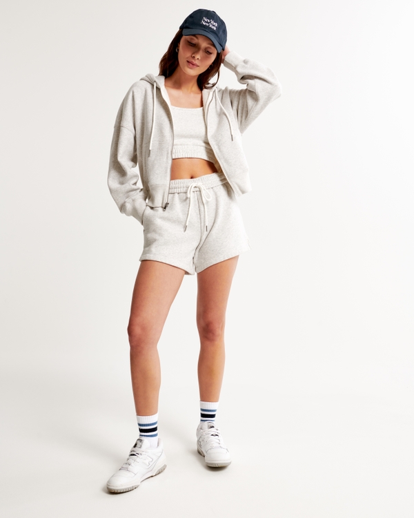 Abercrombie cropped hoodie best sale