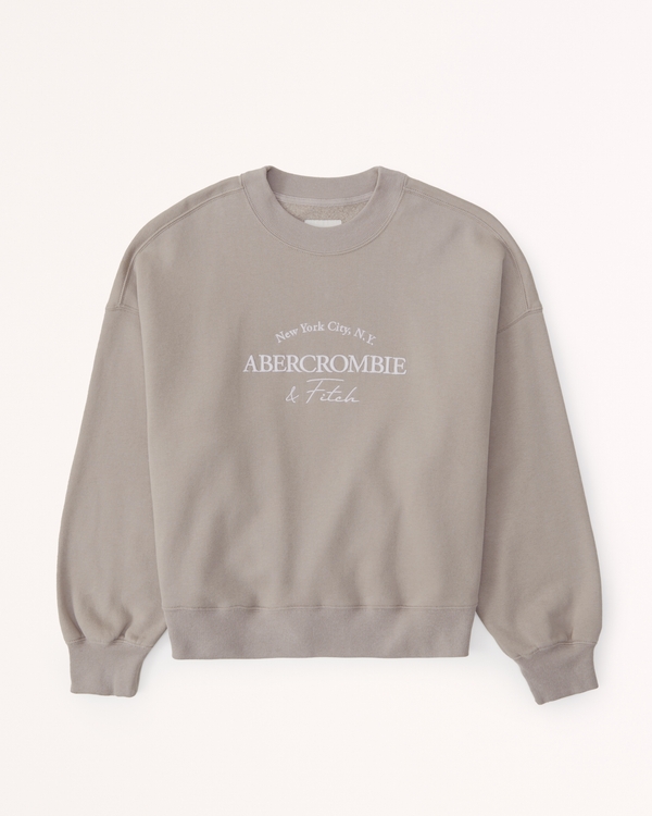 Logo Classic Sunday Crew, Taupe