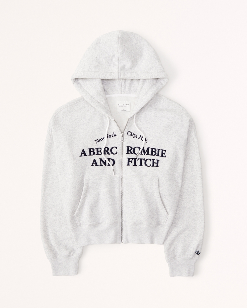 Abercrombie logo hoodie best sale