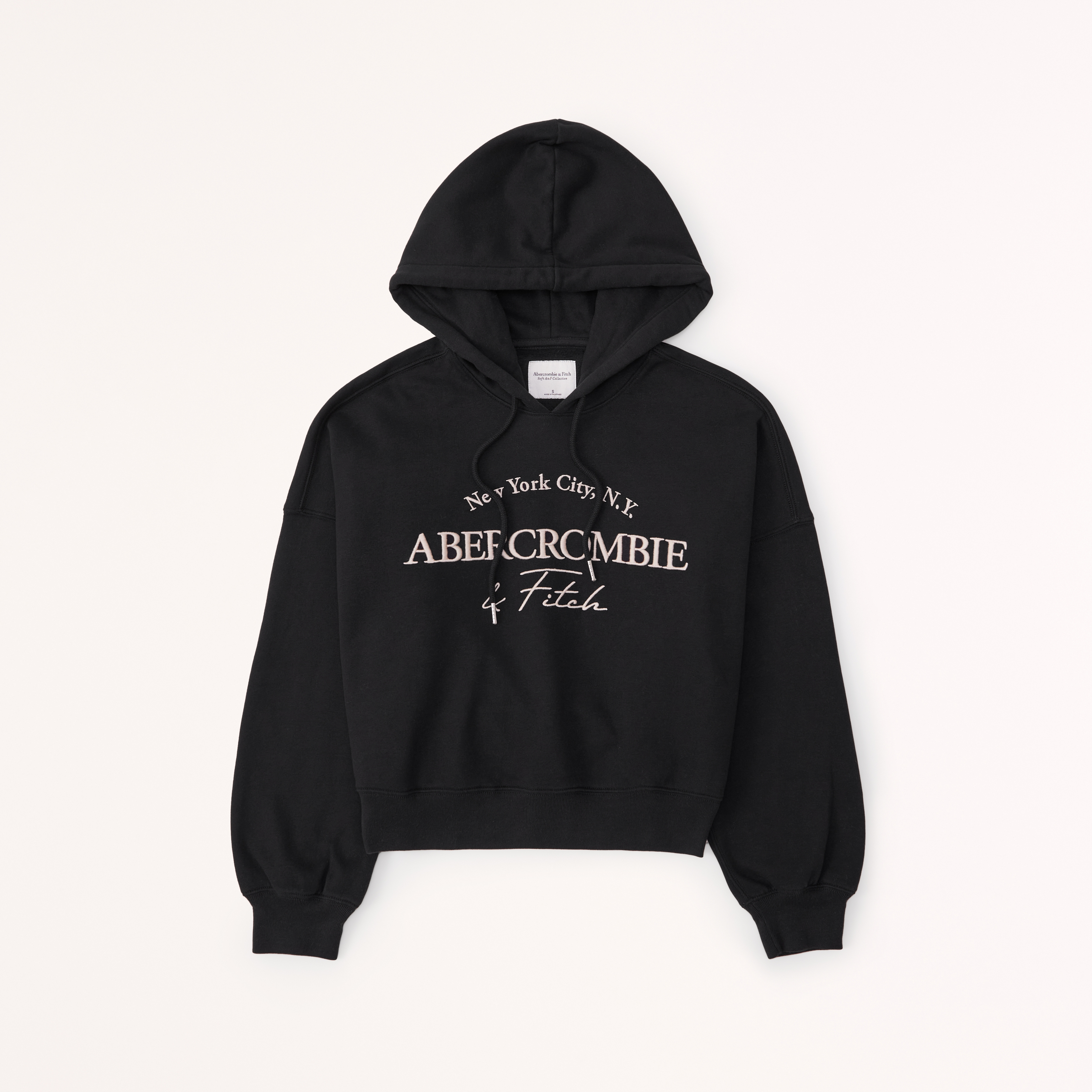 Shops abercrombie box logo hoodie